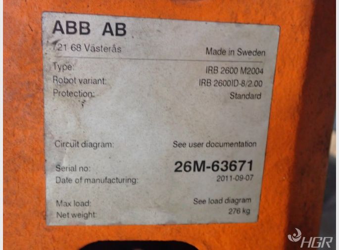 Abb Abb Irb2600 Robot