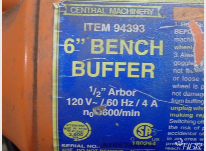 Central Machinery 6 Bench Buffer