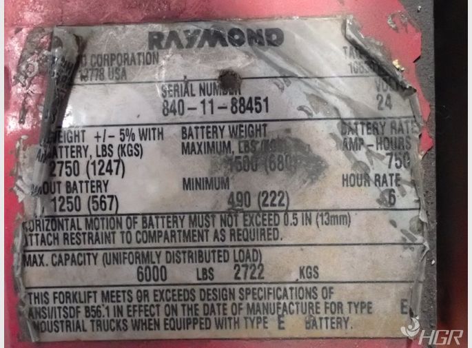 Raymond Raymond 8400 Electric Pallet Jack