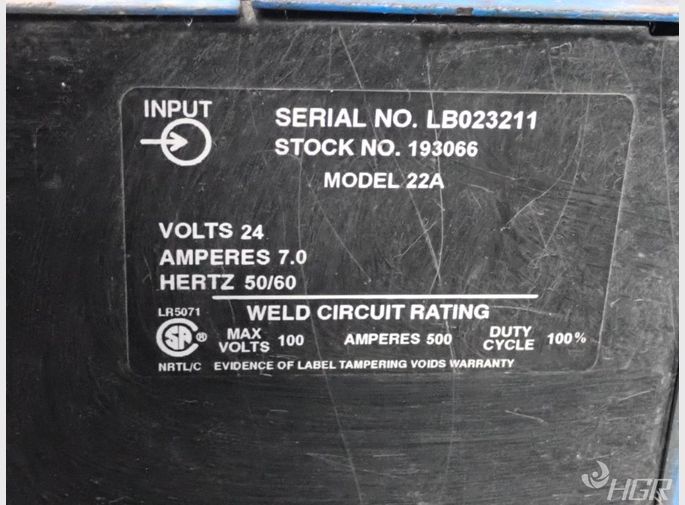 Miller Acdc Welding Power Source Wfeeder