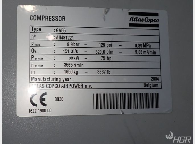 Atlas Copco Air Compressor