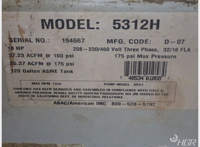 Bel Air Bel Air 5312h Compressor