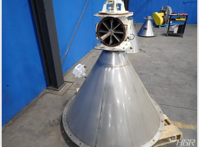 Used Bindicator S/s Hopper W/rotary Valve HGR Industrial Surplus