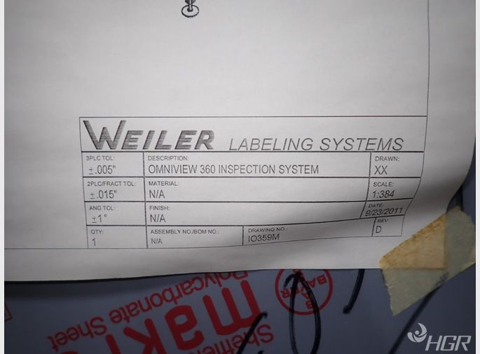 Weiler Labeling Systems Omniview Inspection System