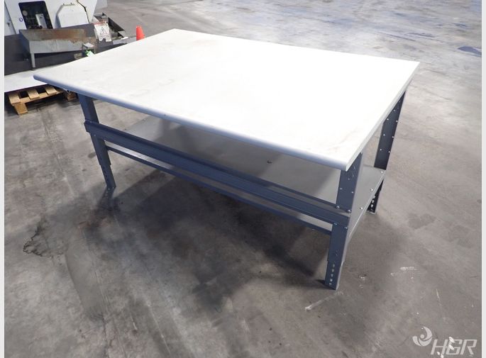 Used Uline Adjustable Work Table 