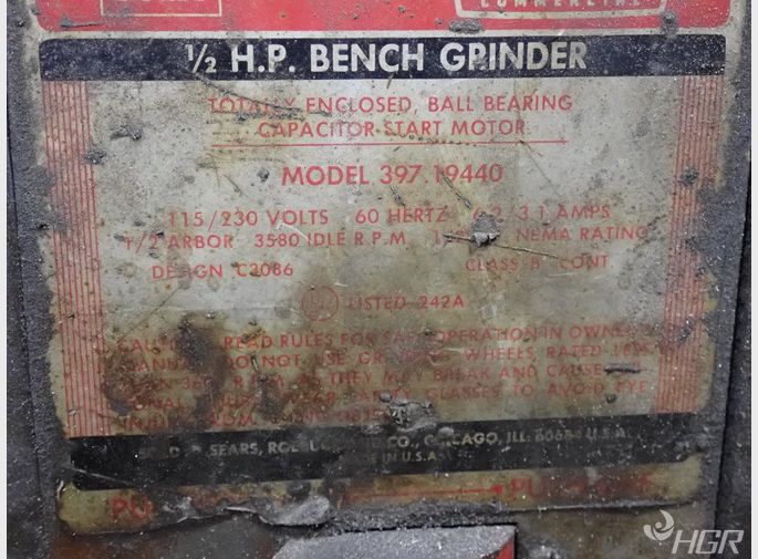 Sears Bench Grinder