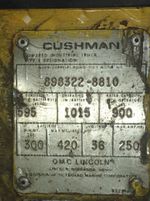 Cushman Maintenance Cart