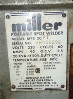Miller  Spot Welder
