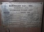 Beringer Hydraulic Oil Reservoir