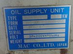 Mac Company Oil Supply Unit