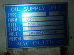 Mac Company Oil Supply Unit