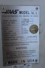 Haas Cnc Vmc