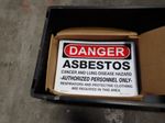 Beaed Asbestos Warning Sign