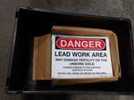 Beaed Leadwork Warning Sign