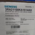 Siemens Siemens 3ra21100ka151ak6 Combination Starter 9125a 120vac