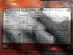 Toyota Toyota 7fbeu15 Electric Forklift