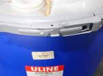 Uline Blue Plastic Drum