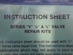 Versa Products Valve Repair Kit