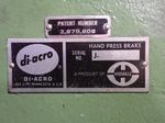 Diacro Hand Press Brake