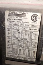 Hypertherm Hypertherm Powermax 1100 Plasma Cutting System