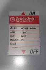 General Electric Fusible Disconnect