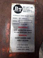 Bt Lifters Pallet Jack 