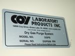 Coy Labratory Products  Dry Gas Purge System 