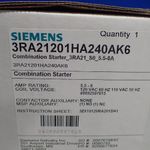 Siemens Siemens 3ra21201ha240ak6 Combination Starter 588a 110120vac