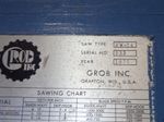 Grob Vertical Band Saw 