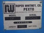 Roper Whitney Pexto Punch Press