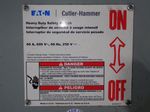 Cutler Hammer Non Fusible Disconnect