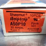 Shawmut Gould 20 Shawmut Gould A50p101 Semiconductor Fuses 10a 500vac 450vdc