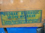 Dvoraklittle Scotchman Industries Hydraulic Iron Worker