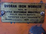Dvoraklittle Scotchman Industries Hydraulic Iron Worker