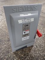 Siemens Nonfusible Disconnect