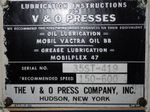 Vo Press Co Vo Press Co 35 Stamping Press