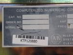 Allen Bradley Computerized Numerical Control