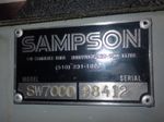 Sampson Sampson Sw7000 4 Point Fusion Welder