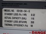 Rheem Sales Co Rheem Sales Co Es12054g Storage Tankbooster Water Heater