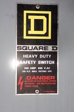 Square D Fusible Disconnect