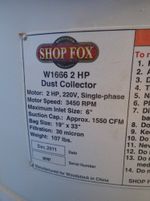 Shop Fox Dust Collector