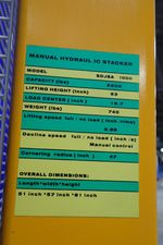 Northern Industrial Manual Stacker