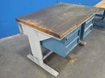 Lista Wood Top Work Bench Wdrawers