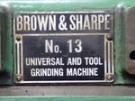 Brown  Sharpe Cylindrical Grinder