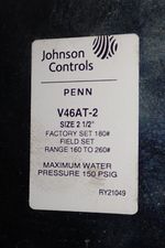 Johnson Controls Regulating Water Valvee
