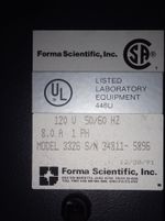 Forma Scientific Inc Water Jacketed Incubator