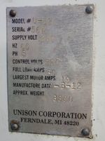 Unison Corporation Unison Corporation U12 Centerless Grinder