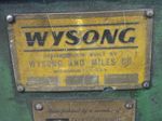 Wysong Wysong D96 Bending Rolls