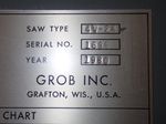 Grob Vertical Band Saw