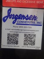 Jorgensen Jorgensen Powered Belt Conveyor